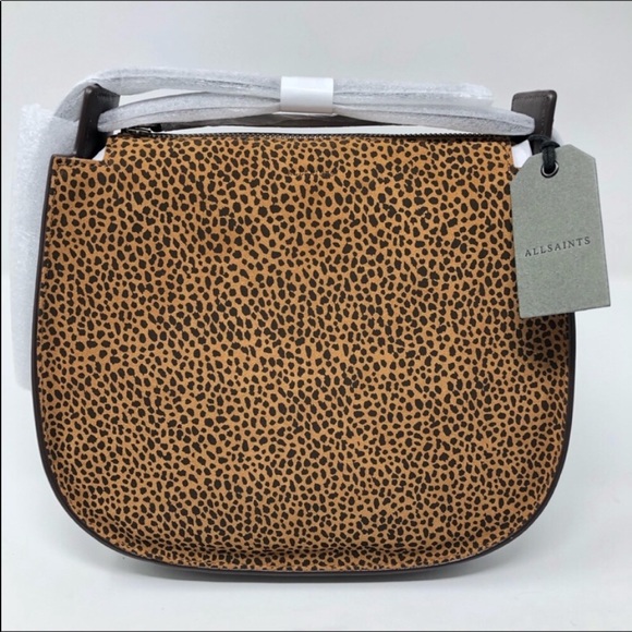 All Saints mini echo calfskin suede  leather hobo - Picture 3 of 8